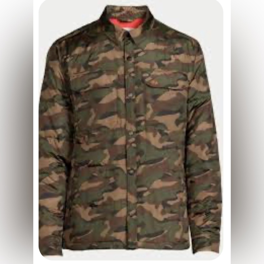 Free Assembly Men's‎ Quilted Layering Camouflage Full Zip Jacket Sz M NWT